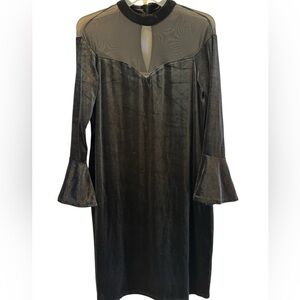Love Squared Plus Size Velvet Illusion Sheath Dress Size 2X NWT